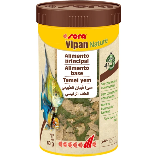 Sera Vipan Nature Balık Yemi 250 ml 60 Gr