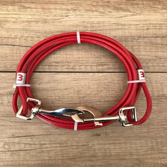 Çelik 6 mm 3 Metre Köpek Bahçe Bağlama Halatı